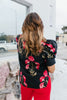 Floral Drama Top - Reg & Curvy - Macoma Boutique100 Short Sleeve