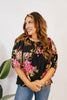 Floral Fever Top - Reg & Curvy - Macoma Boutique100 Short Sleeve