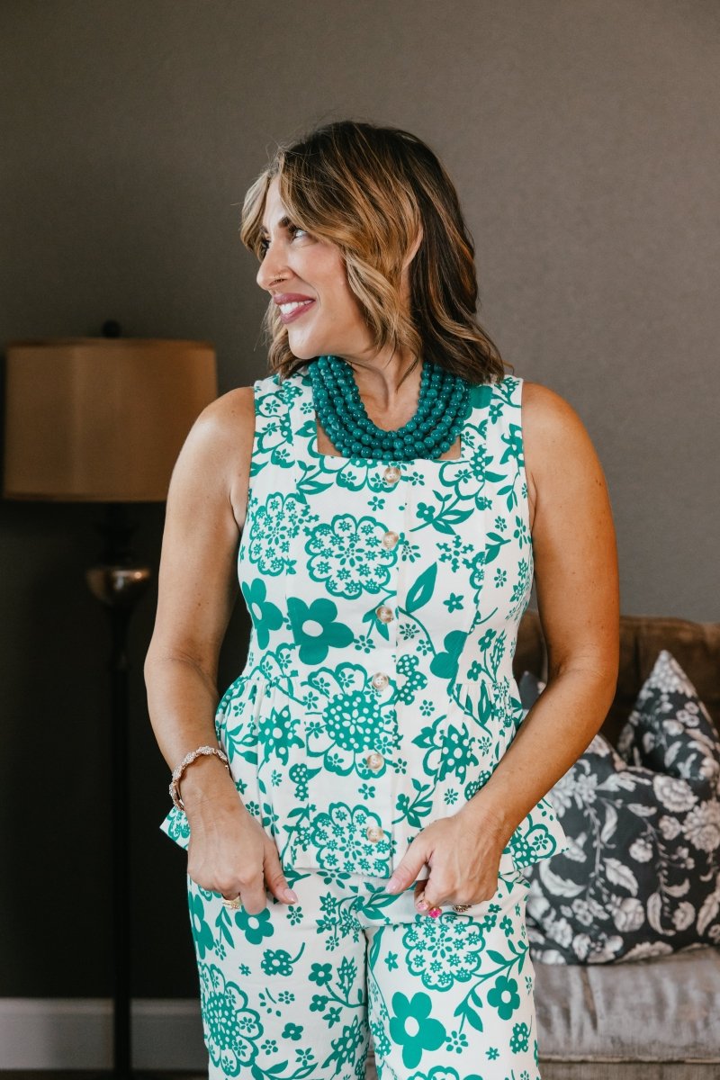 Floral Frenzy Top - Macoma Boutique110 Tanks