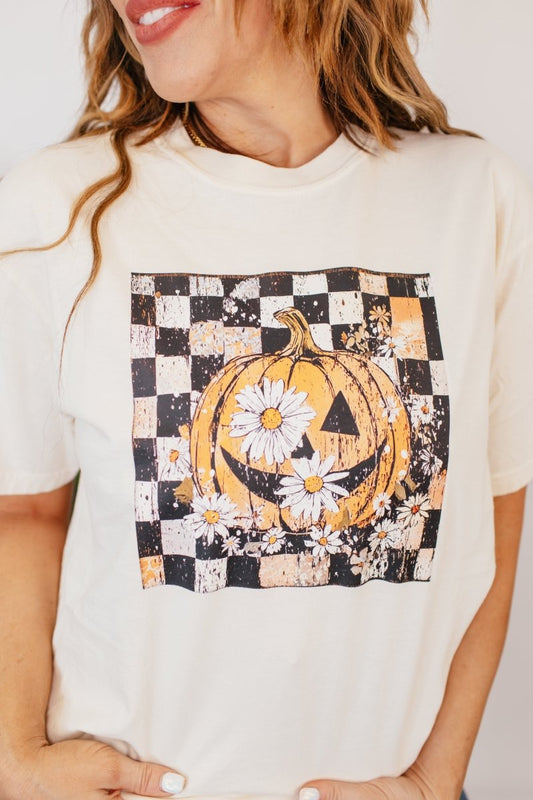 Floral Pumpkin Graphic Tee - FINAL SALE - Macoma Boutique555 Presales