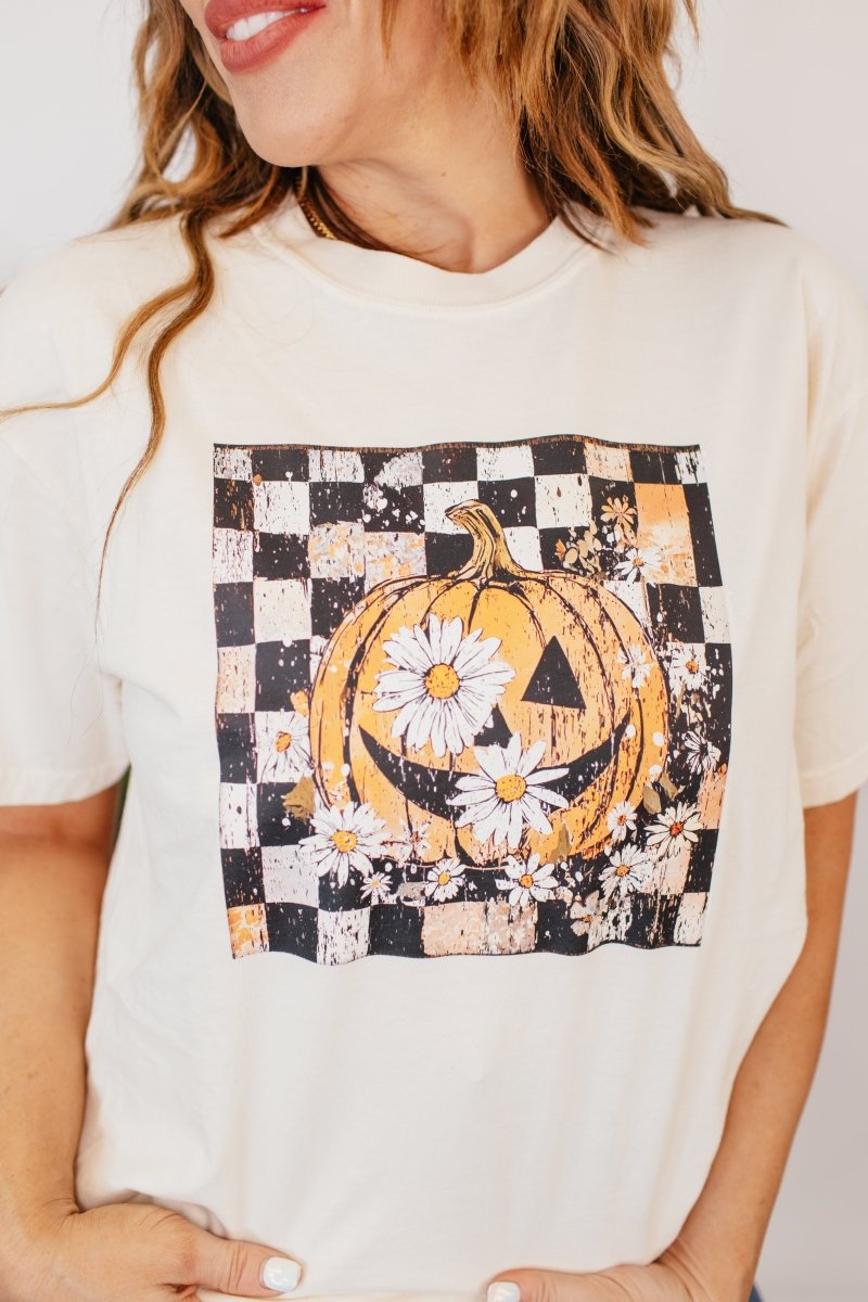 Floral Pumpkin Graphic Tee - FINAL SALE