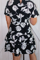 Floral Ruffle Charm Dress - Reg/Curvy - FINAL SALE - Macoma Boutique250 Dresses