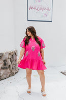 Flourish and Flounce Dress in Fuchsia - Reg/Curvy - FINAL SALE - Macoma Boutique250 Dresses