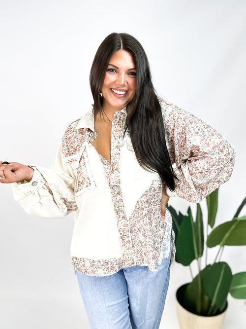 Flower Patches Jacket - Macoma Boutique230 Outerwear