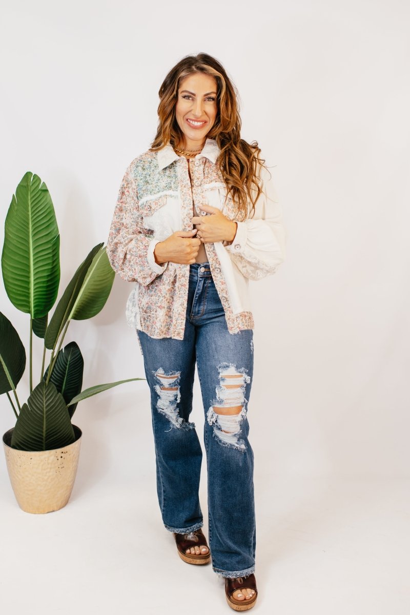 Flower Patches Jacket - Macoma Boutique230 Outerwear