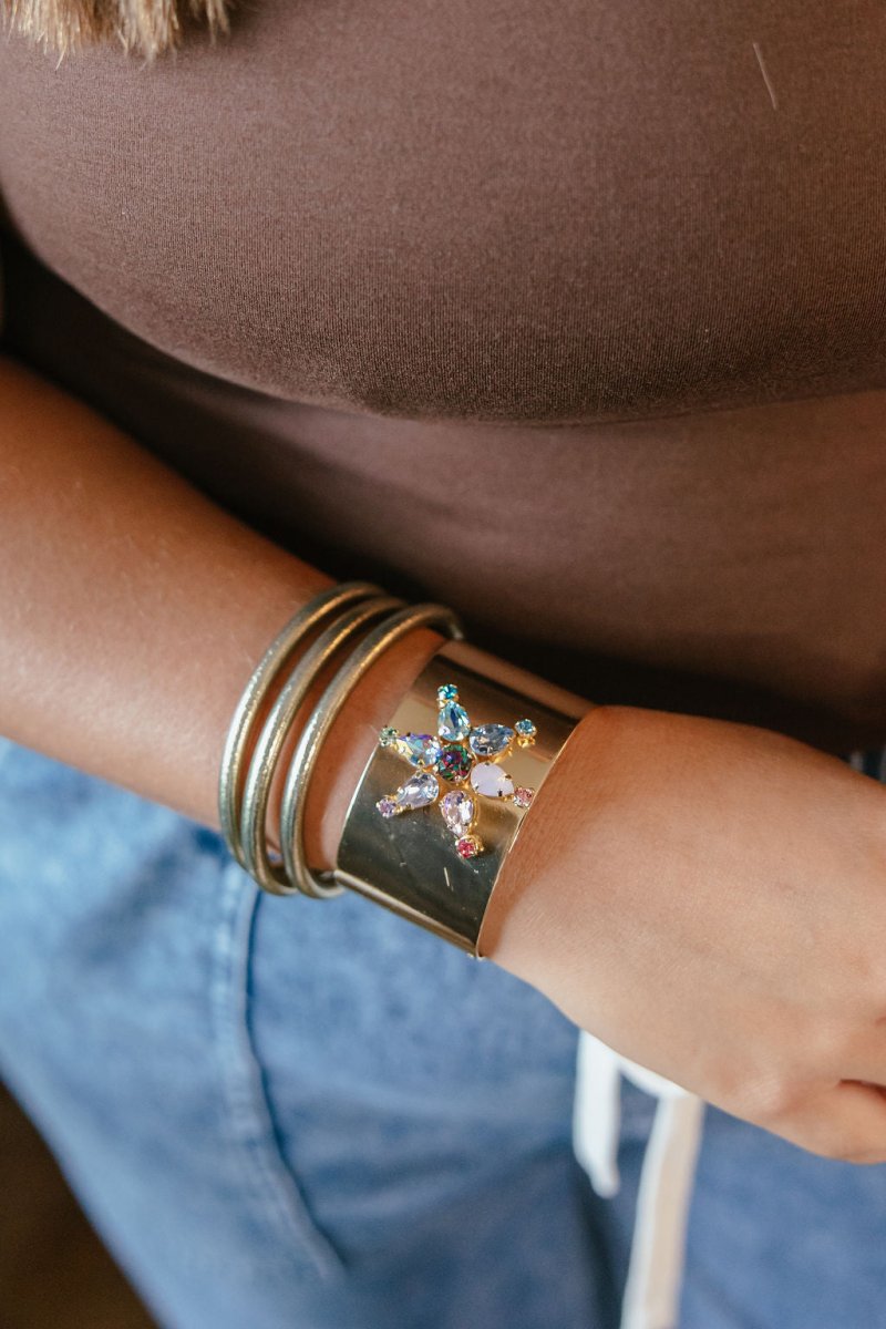 Flower Power Cuff - Macoma Boutique315 Jewelry
