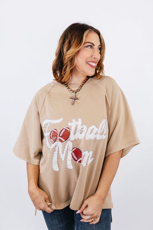 Football Mom Graphic Tee - Macoma Boutique140 Graphic Tees