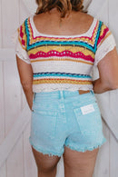 Fray Game Shorts in Mint FINAL SALE - Macoma Boutique180 Shorts