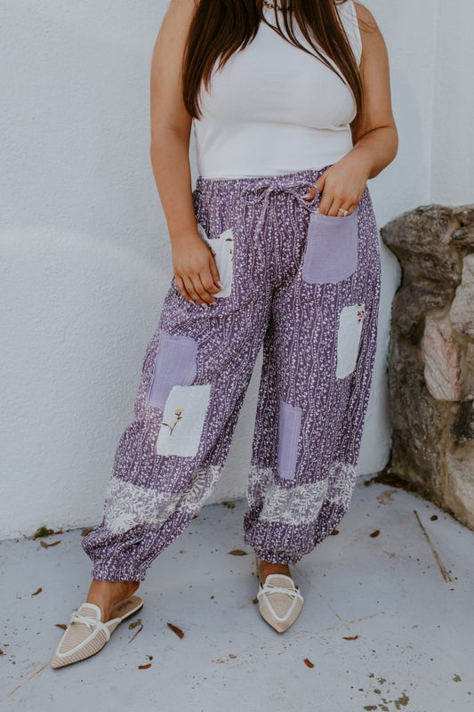 Free Spirit Patch Pants - Macoma Boutique210 Other Bottoms