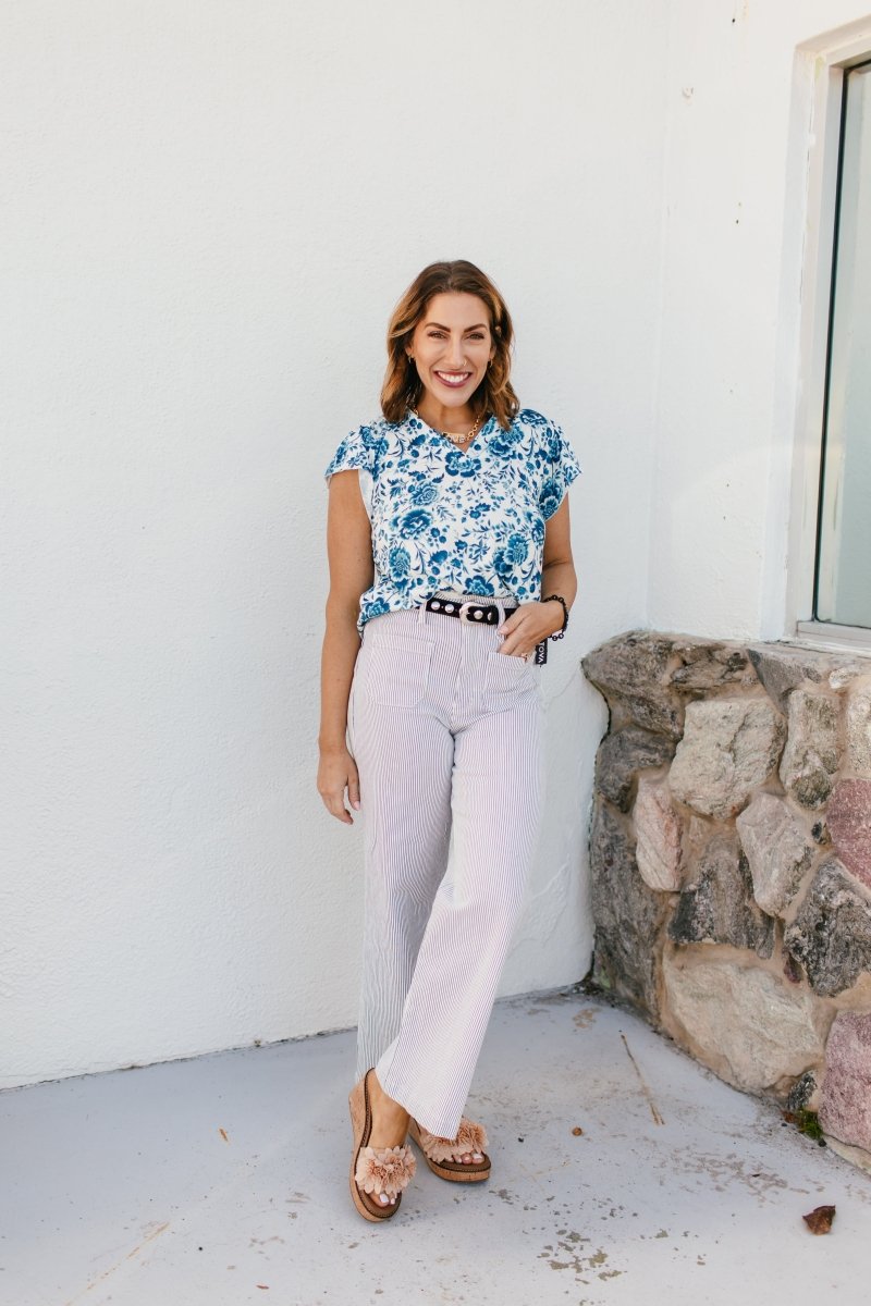 Fresh Picked Top In Floral - Reg & Curvy - Macoma Boutique100 Short Sleeve