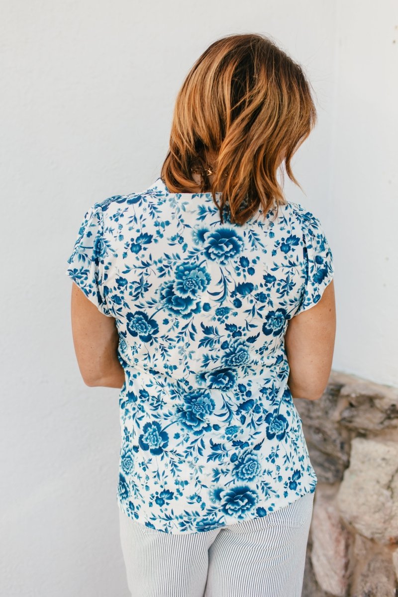 Fresh Picked Top In Floral - Reg & Curvy - Macoma Boutique100 Short Sleeve