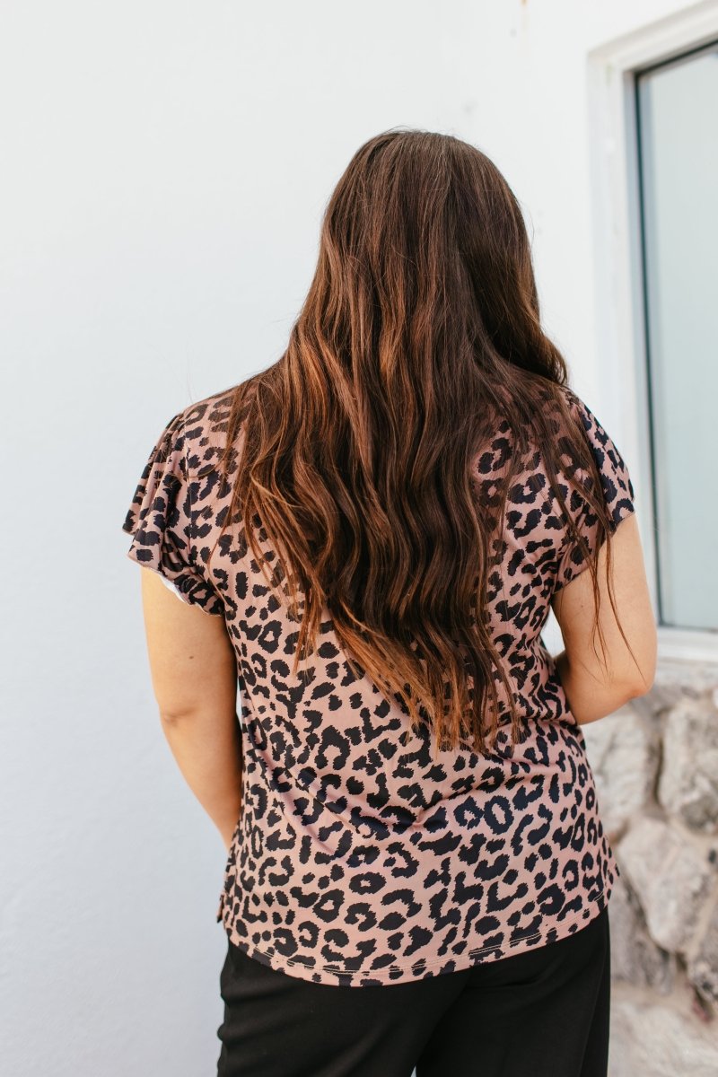 Fresh Picked Top In Leopard - Reg & Curvy - Macoma Boutique100 Short Sleeve