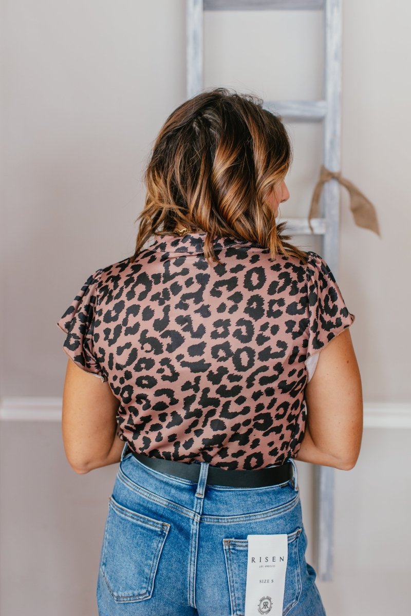 Fresh Picked Top In Leopard - Reg & Curvy - Macoma Boutique100 Short Sleeve
