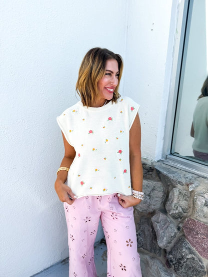 Fruity Tootie Sweater Vest - Macoma Boutique130 Sweaters