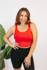 Game On Red Racer Crop Top - Macoma Boutique110 Tanks