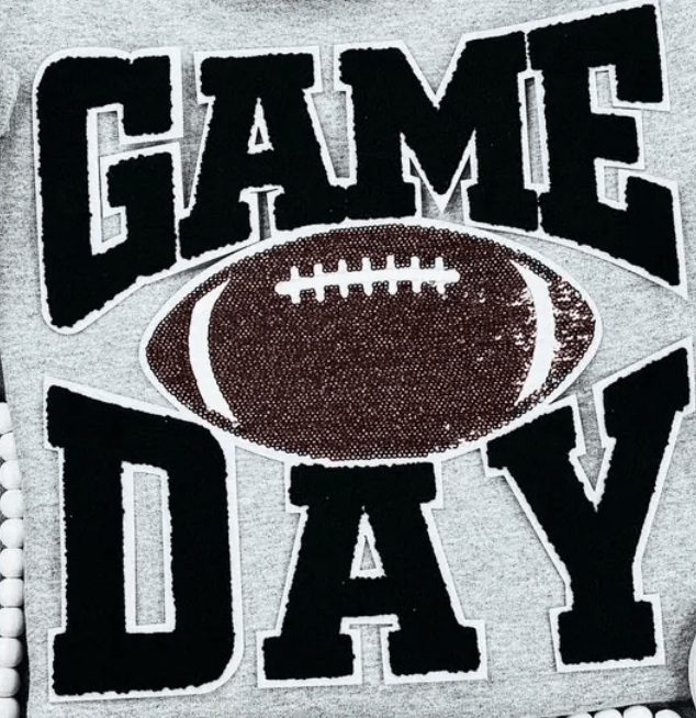 Gameday Chenille Graphic Pullover - FINAL SALE - Macoma Boutique