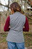 Get The Job Done Vest In Houndstooth - Reg & Curvy - Macoma Boutique240 Jackets/Blazers