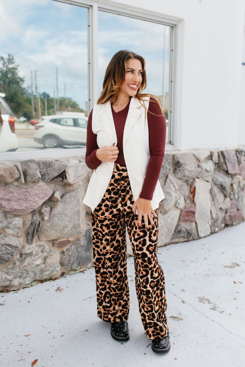 Get The Job Done Vest In Ivory - Reg & Curvy - Macoma Boutique240 Jackets/Blazers