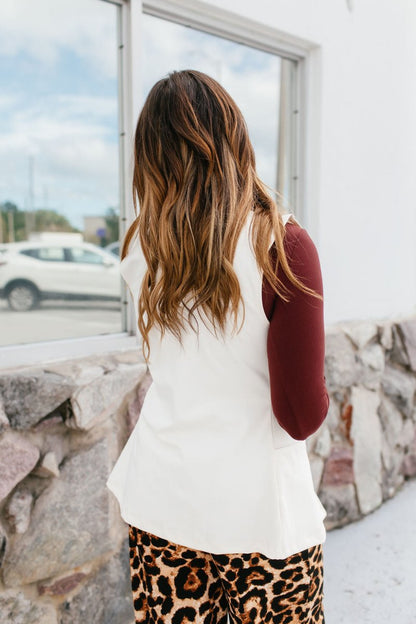Get The Job Done Vest In Ivory - Reg & Curvy - Macoma Boutique240 Jackets/Blazers