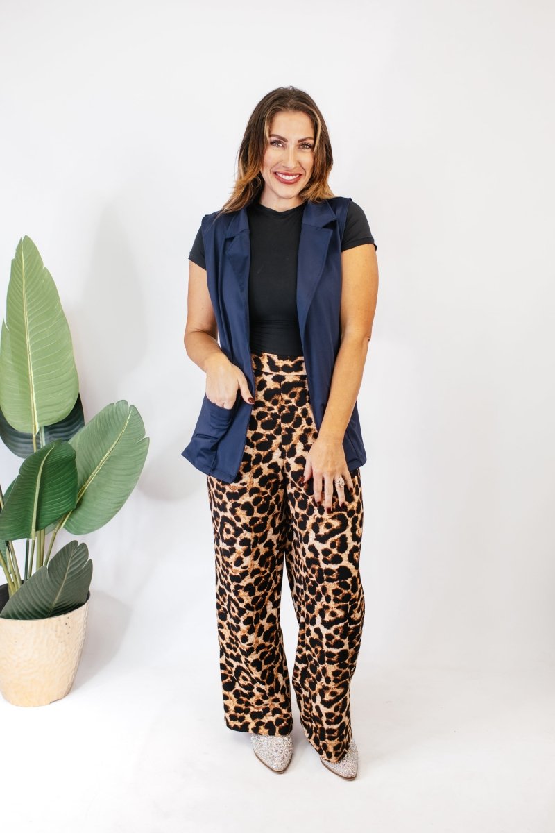 Get The Job Done Vest In Navy - Reg & Curvy - Macoma Boutique240 Jackets/Blazers