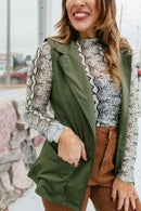 Get The Job Done Vest In Olive - Reg & Curvy - Macoma Boutique240 Jackets/Blazers