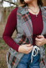 Get The Job Done Vest In Plaid - Reg & Curvy - Macoma Boutique240 Jackets/Blazers