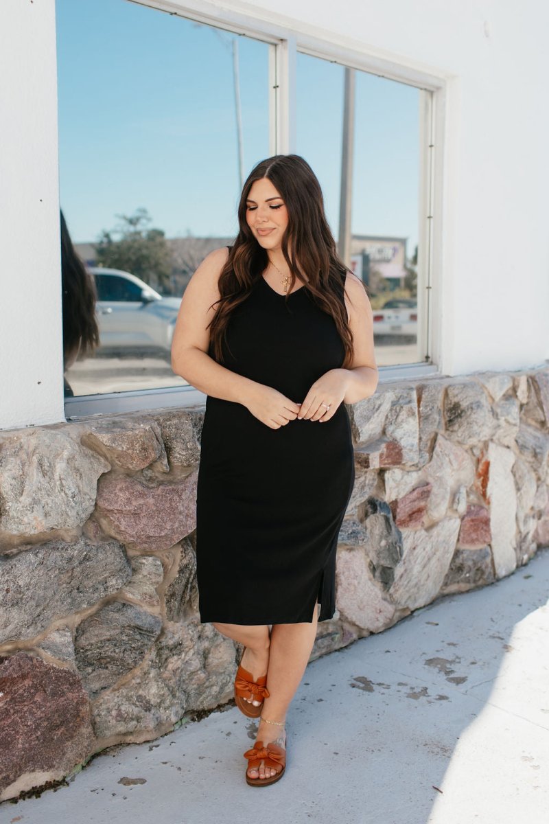 Get To The Basics Dress - Macoma Boutique110 Tanks