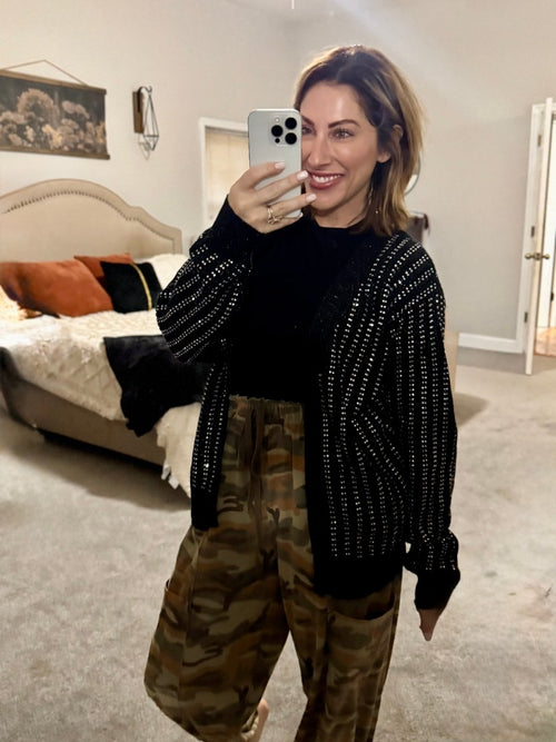 Girls Night Out Cardigan In Black - Macoma Boutique220 Cardigans/Kimonos