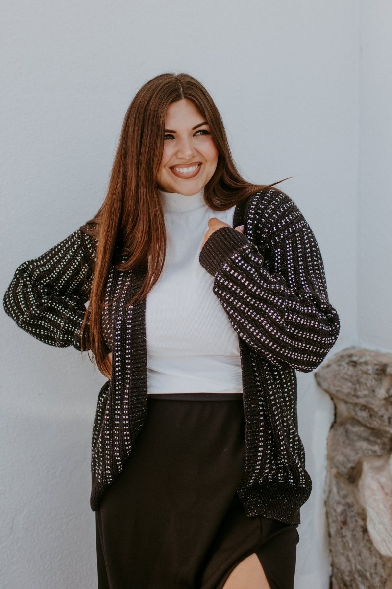Girls Night Out Cardigan In Black - Macoma Boutique220 Cardigans/Kimonos