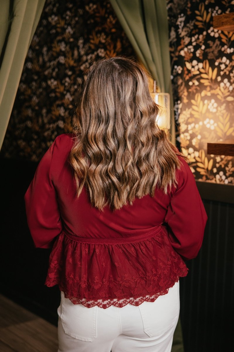 Glass Of Cab Top - Reg & Curvy - Macoma Boutique120 Long Sleeve