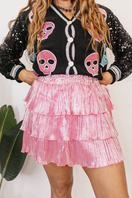 Glimmer And Shine Skort In Pink - Reg & Curvy - Macoma Boutique200 Skirts