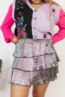 Glimmer And Shine Skort In Silver - Reg & Curvy - Macoma Boutique200 Skirts