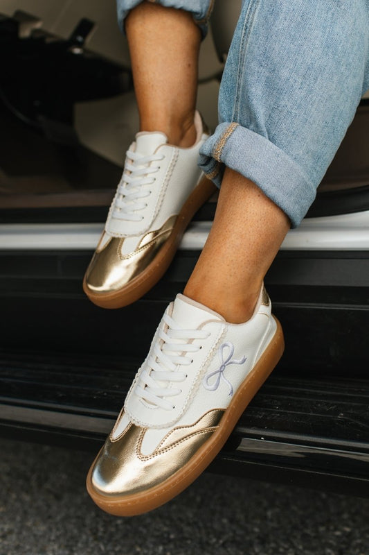 Gold Jessie 1 Sneakers - Macoma Boutique301 Sneakers