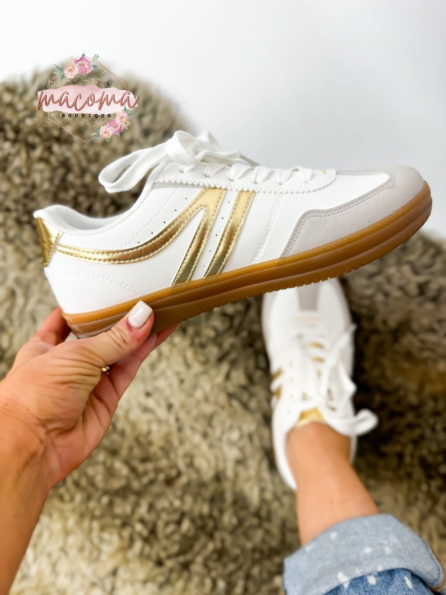 Gold Sprint Sneakers - Macoma Boutique
