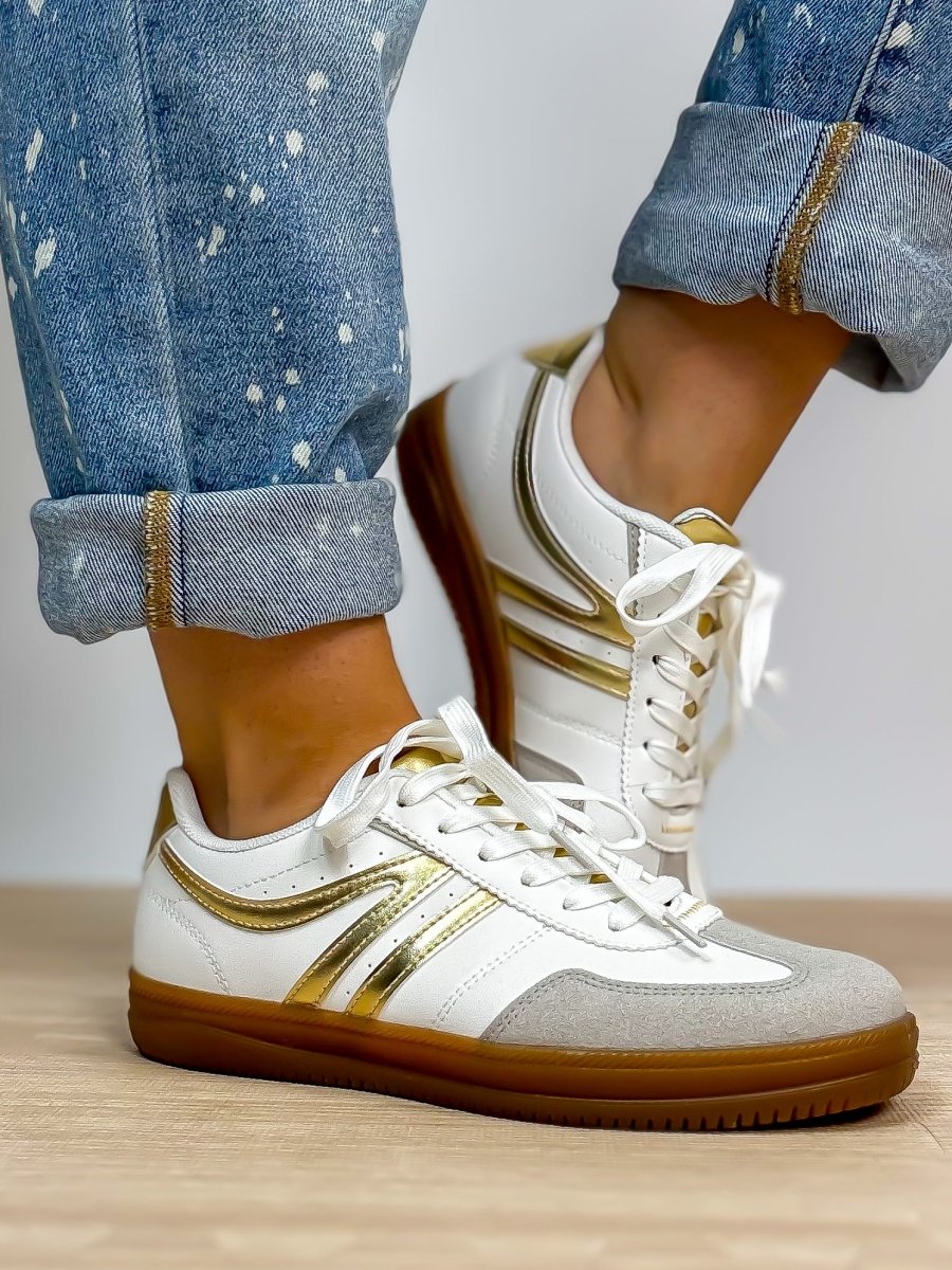 Gold Sprint Sneakers - Macoma Boutique