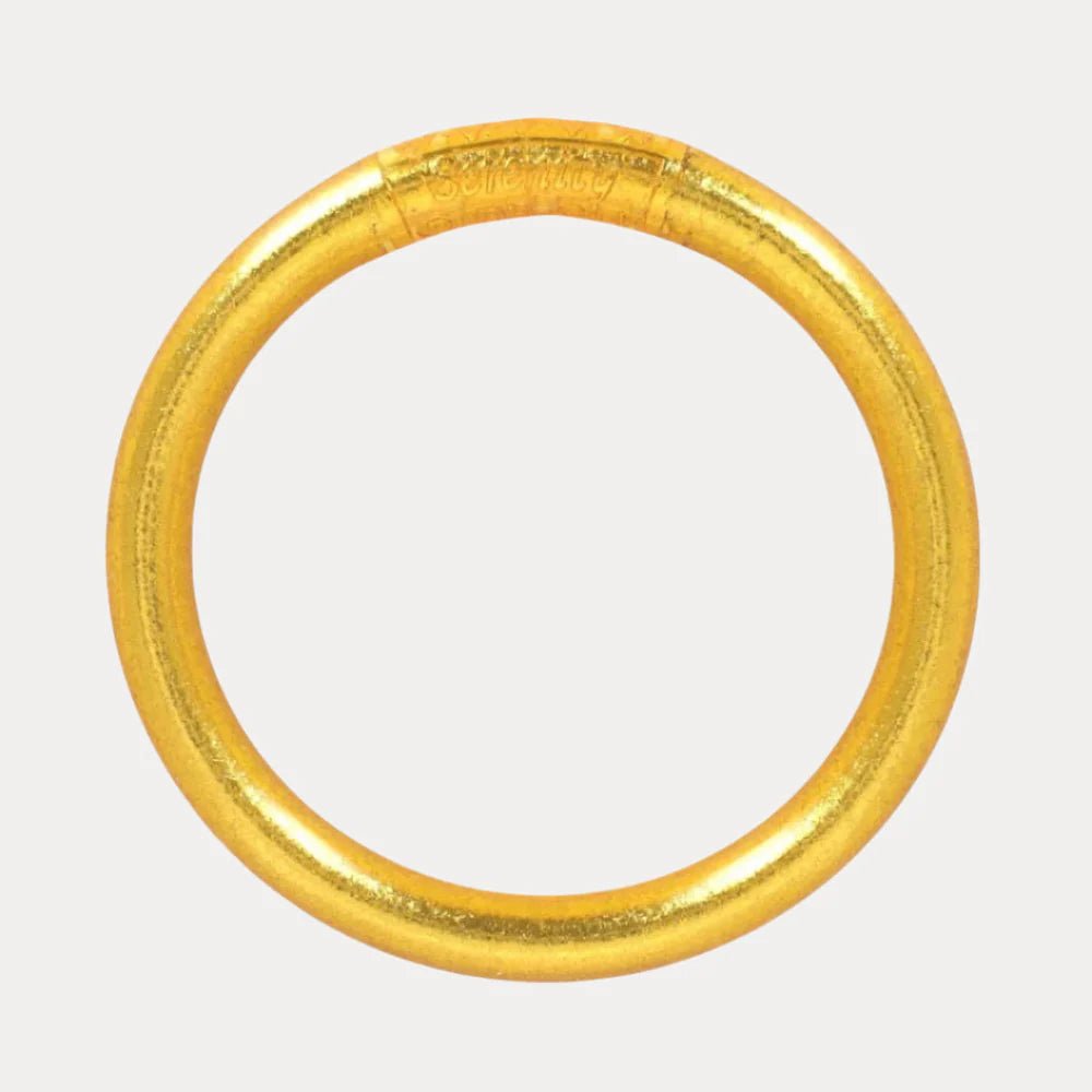 Gold Tzubbie All Weather Bangle In Serenity Prayer - Macoma Boutique310 Accessories/Jewelry