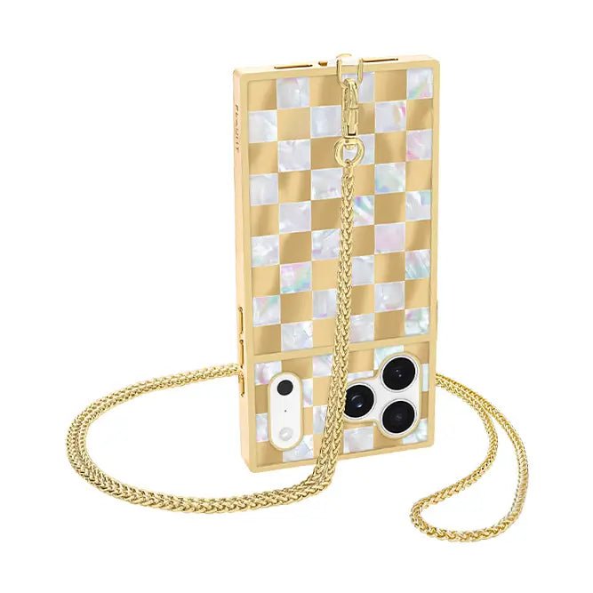 Gold Wheat Braid Chain Phone Crossbody - Macoma Boutique310 Accessories