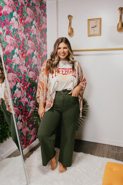 Graceful Moments Pants In Olive - Macoma Boutique304 Sandals