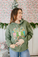 Green Merry Graphic Hoodie - FINAL SALE - Macoma Boutique555 Presales
