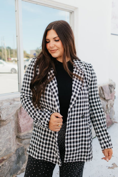 Gridlocked Blazer - Macoma Boutique240 Jackets/Blazers