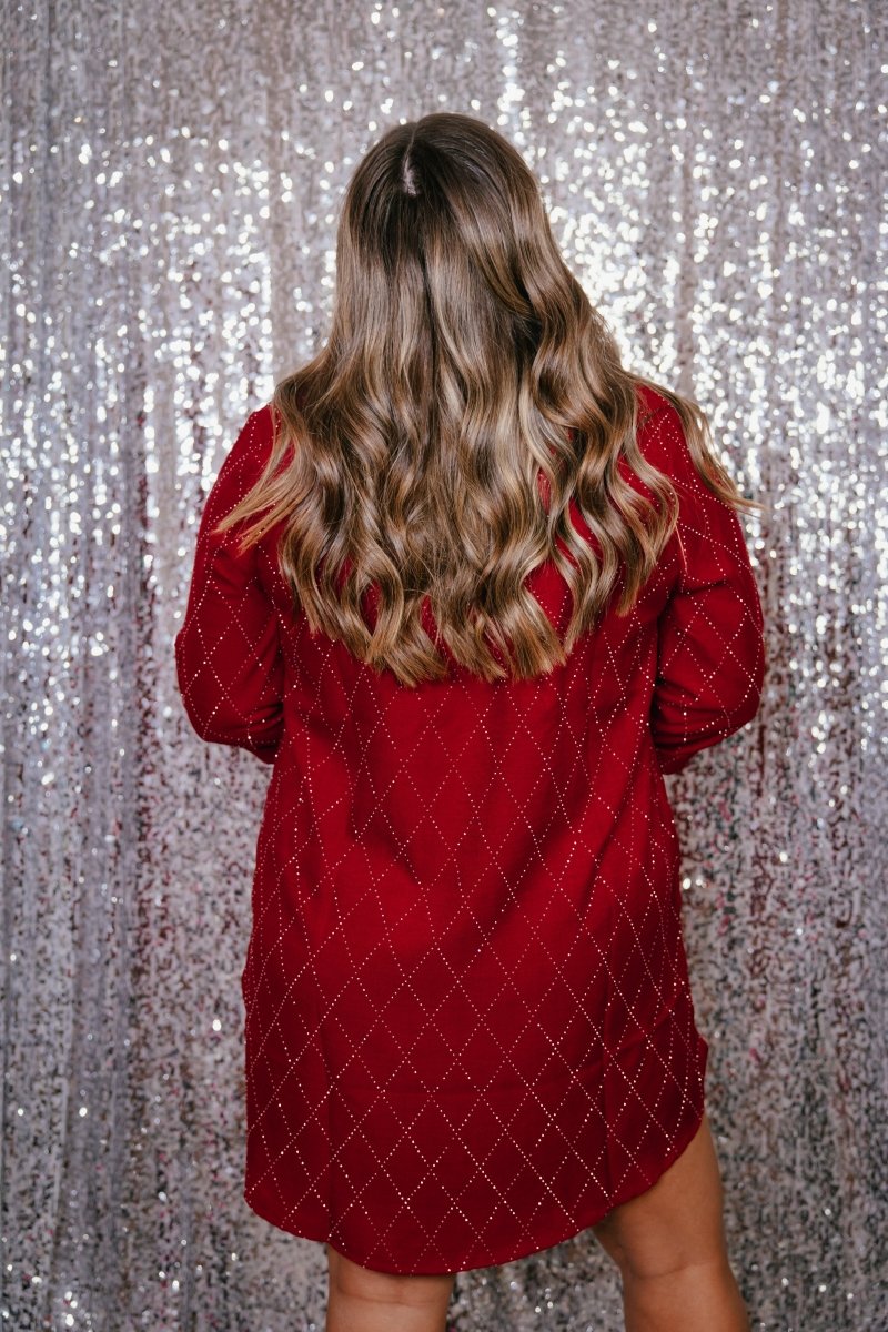 Guest List Dress In Ruby - Reg & Curvy - Macoma Boutique250 Dresses