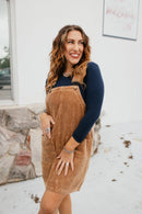 Harvest Corduroy Overall Dress - Macoma Boutique260 Jumpsuits/Rompers/Overalls