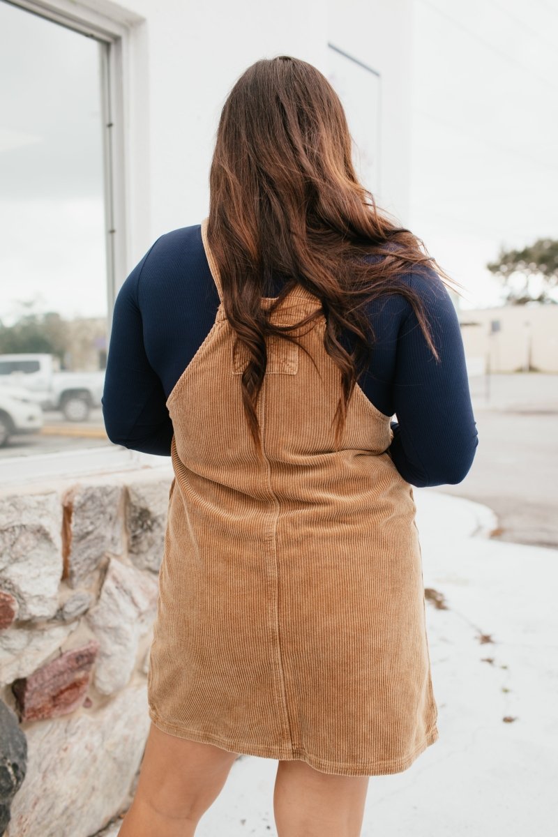 Harvest Corduroy Overall Dress - Macoma Boutique260 Jumpsuits/Rompers/Overalls