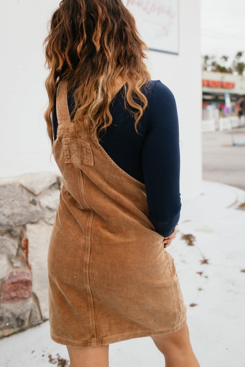 Harvest Corduroy Overall Dress - Macoma Boutique260 Jumpsuits/Rompers/Overalls
