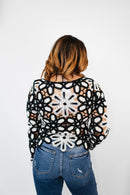 Hear Me Out Top in Black & Beige - FINAL SALE - Macoma Boutique120 Long Sleeve