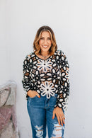 Hear Me Out Top in Black & Beige - FINAL SALE - Macoma Boutique120 Long Sleeve