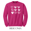 Heart Doodles Graphic Pullover - FINAL SALE - Macoma Boutique555 Presales