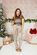 Holiday Glow Joggers In Camo - Reg & Curvy - Macoma Boutique210 Other Bottoms