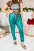 Holiday Glow Joggers In Cheetah - Reg & Curvy - Macoma Boutique210 Other Bottoms