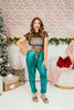 Holiday Glow Joggers In Cheetah - Reg & Curvy - Macoma Boutique210 Other Bottoms